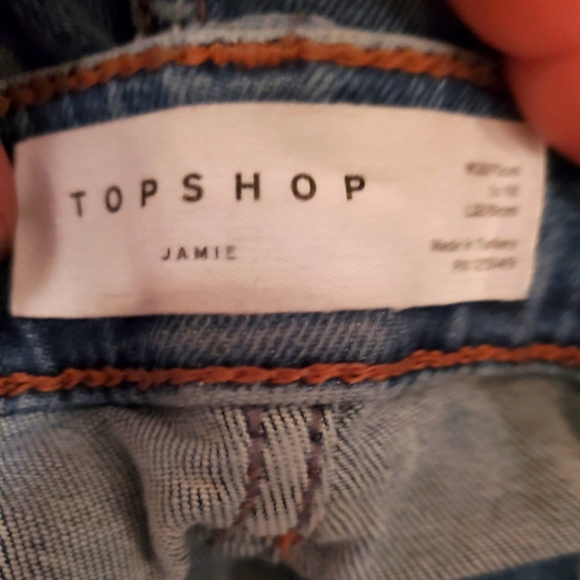 Topshop Size 28 Blue Skinny Jeans - Picture 3 of 3